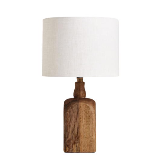 Lámpara de mesa de madera