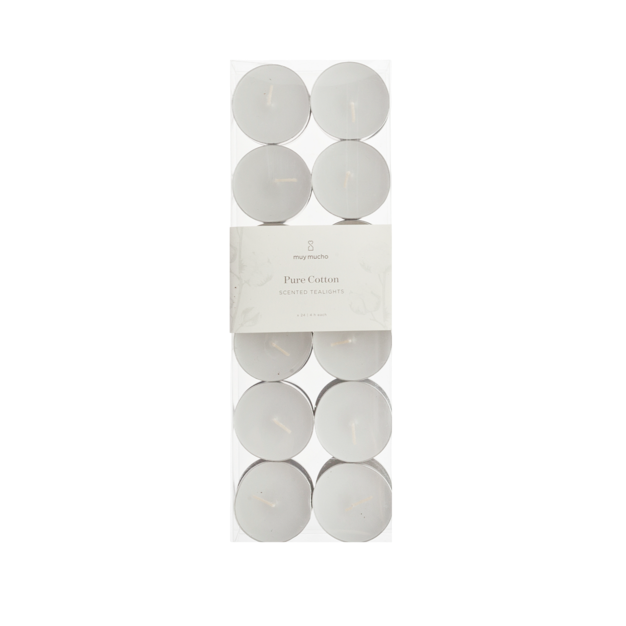 Pack 24 velas té Pure Cotton