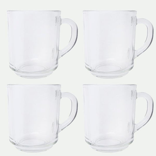 Pack 4 tazas cristal