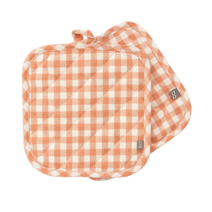 Pack de 2 agarradores de cocina rosado