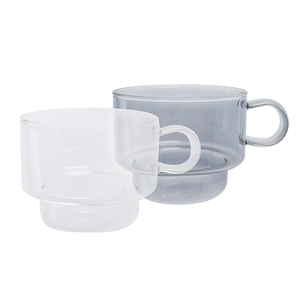 Pack de 2 tazas de borosilicato 1
