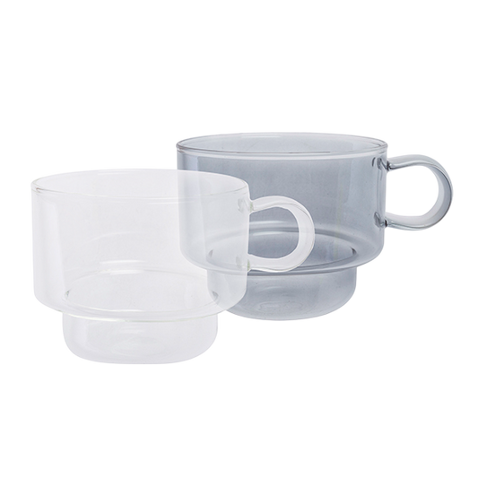 Pack de 2 tazas de borosilicato 1