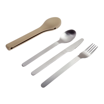 Pack de 3 cubiertos de acero to go 1