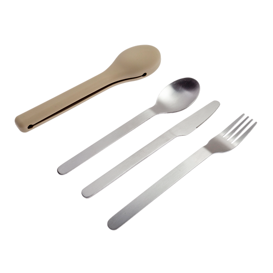 Pack de 3 cubiertos de acero to go 1