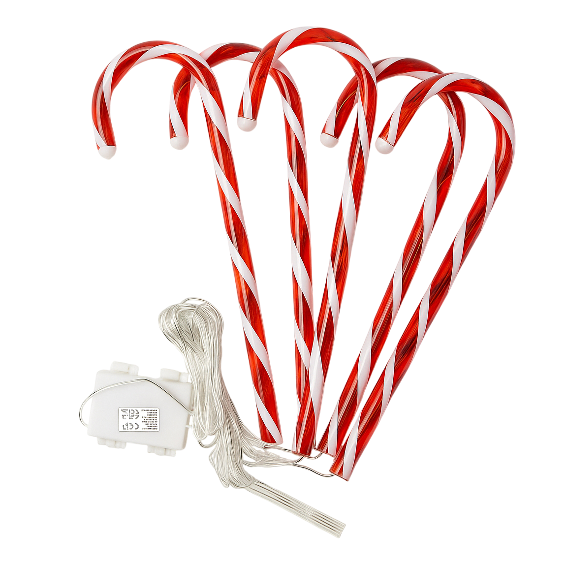 Pack de 6 bastones navideños LED