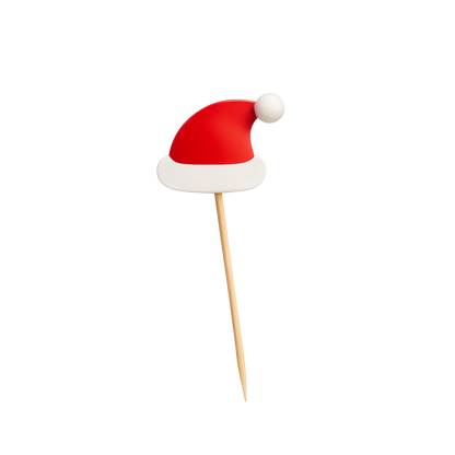 Palillo navideño para cocteles