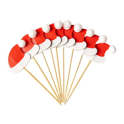 Palillos navideños para cocteles 10 unidades