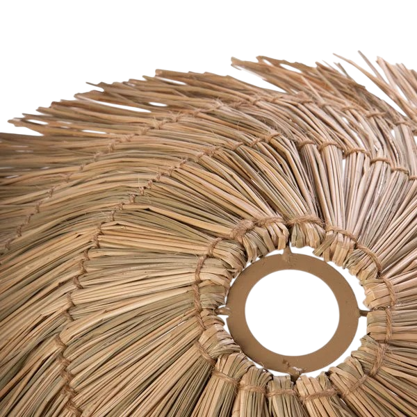 Pantalla fibra natural detalle