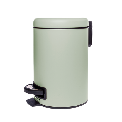 Papelera de baño verde