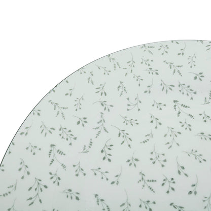 Vajilla Set 18 Cerámica Flor Verde