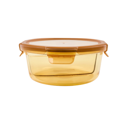 Recipiente de vidrio para alimentos con 2 compartimentos 1
