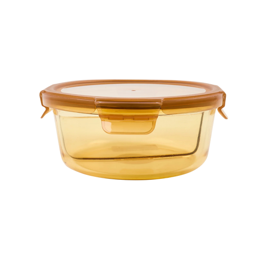 Recipiente de vidrio para alimentos con 2 compartimentos 1