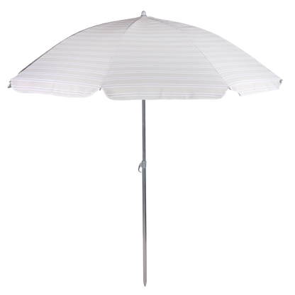Sombrilla de playa rayada