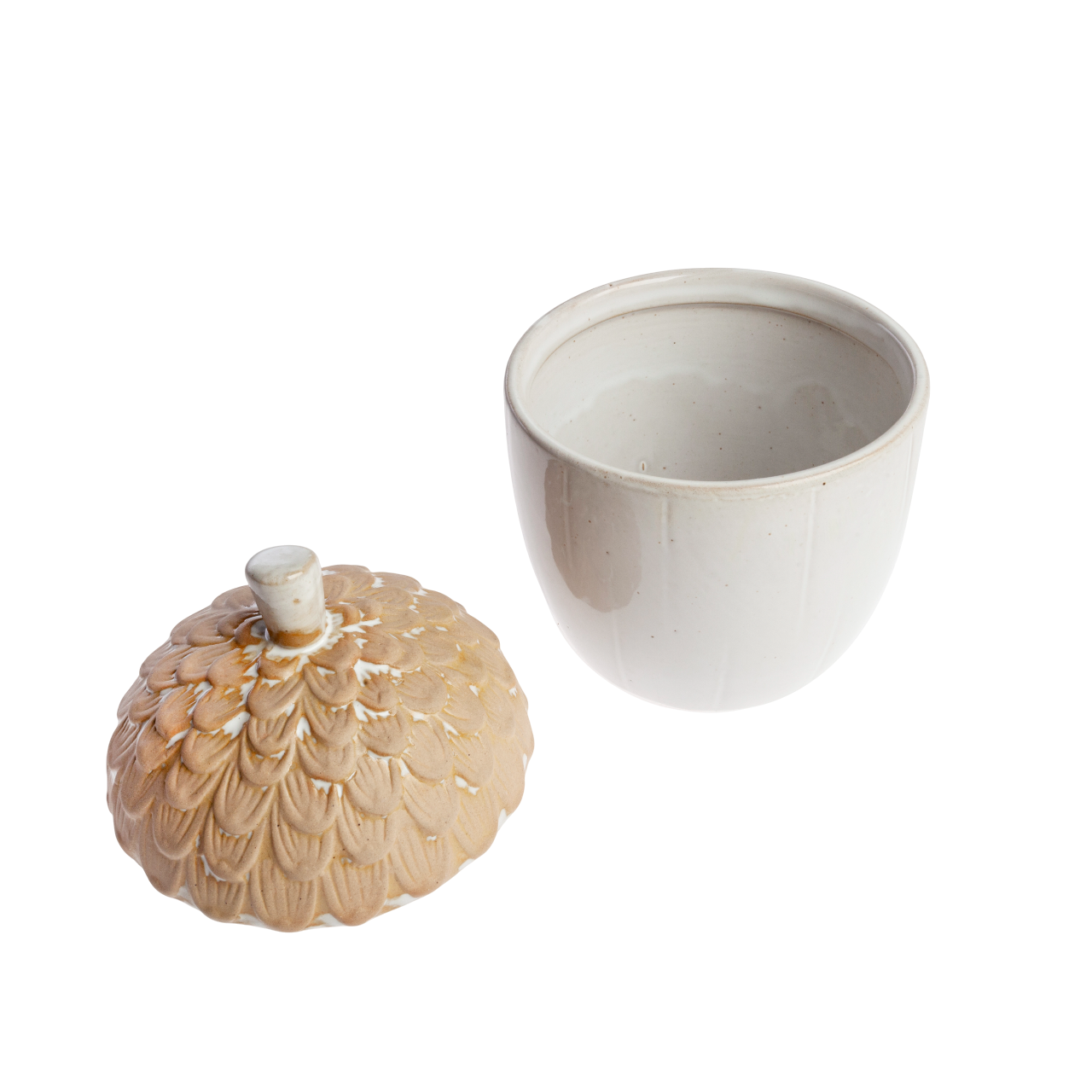 Tarro de bellota abierto