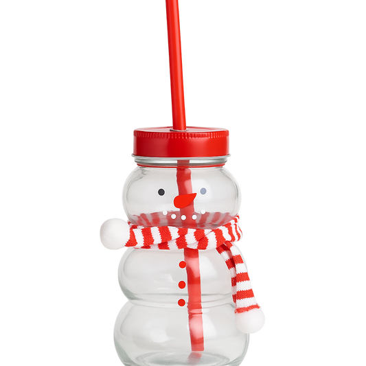 Vaso de Navidad con pajita