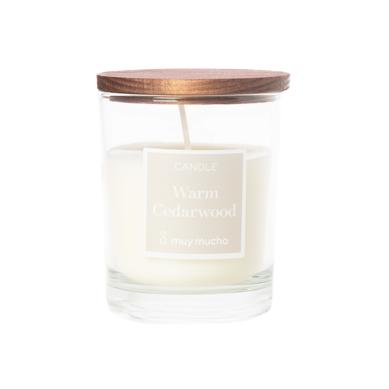 Vaso vela con tapa Warm Cedarwood