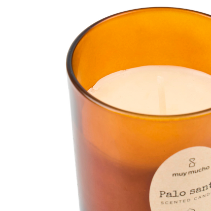 Vaso vela Palo Santo detalle