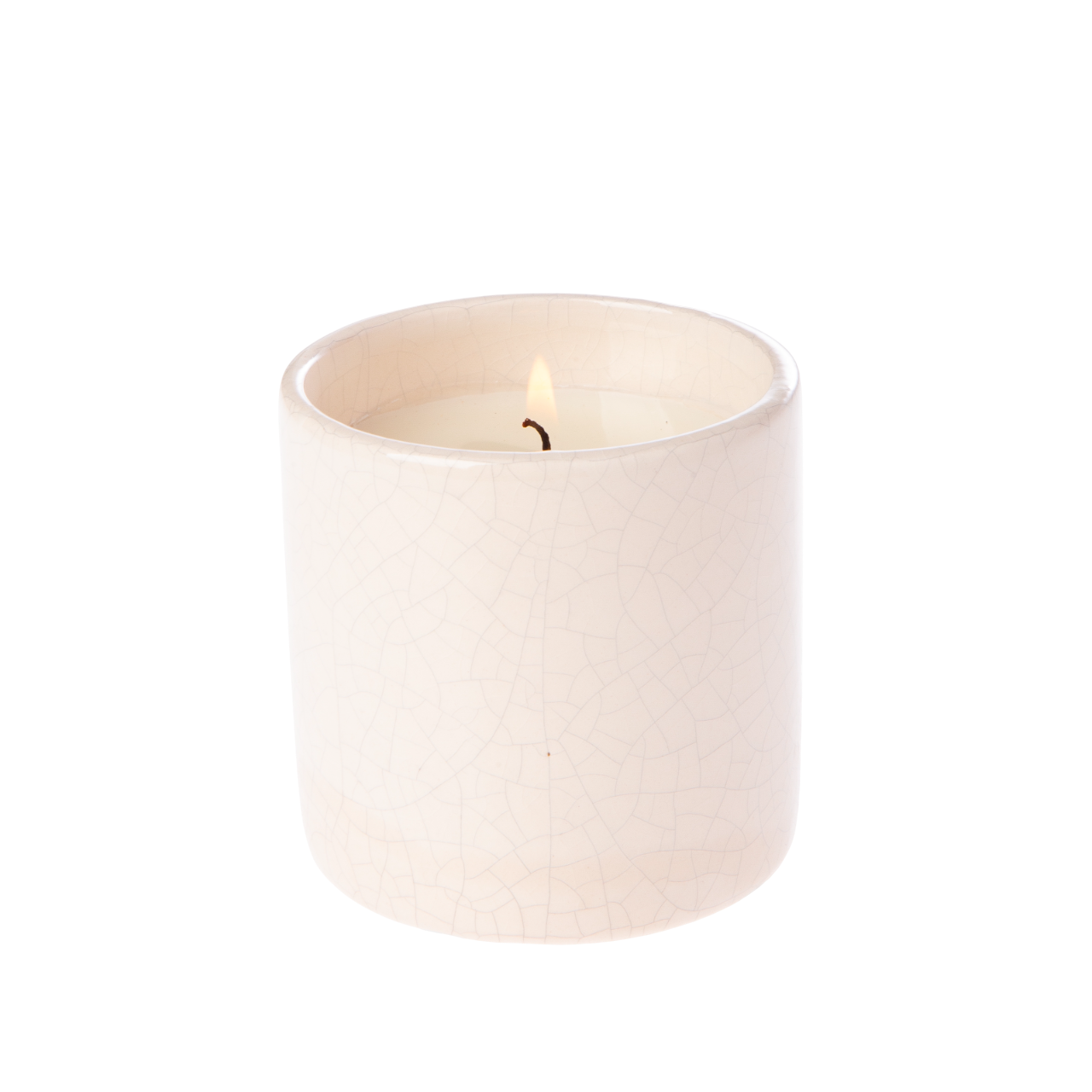 Vela de cerámica craquelada