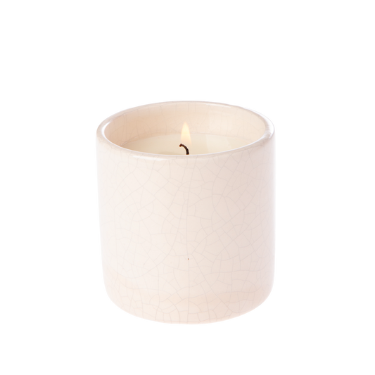 Vela de cerámica craquelada