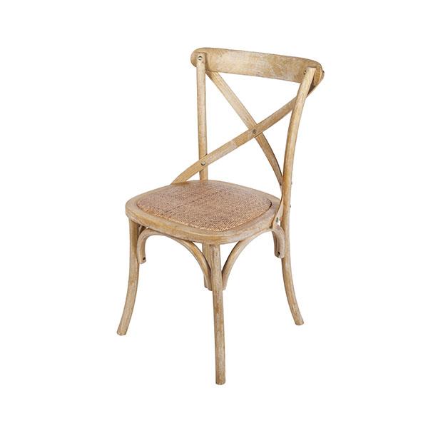 Silla Madera blanco lavado