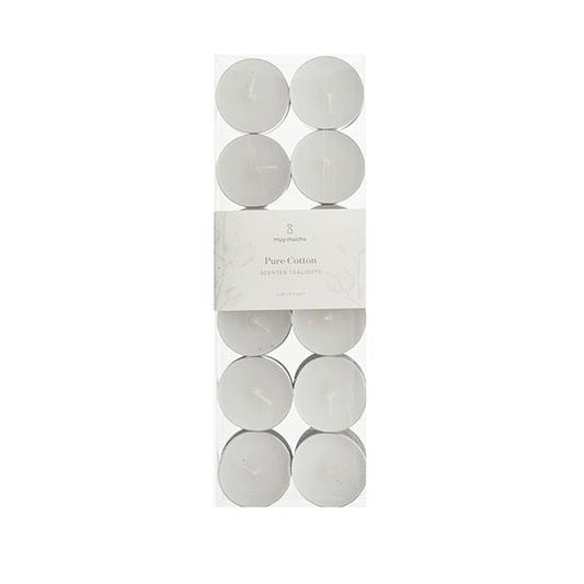 Pack 24 Velas Té Blanca Pure Cotton.